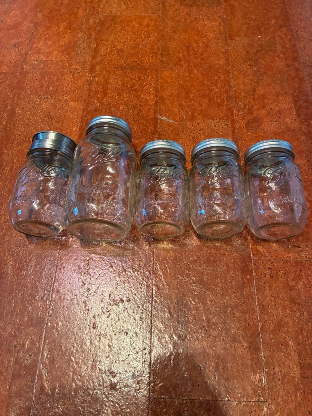Ball Mason Jars with Sure Tight Metal Lids and One Kilner Spiralizer Top